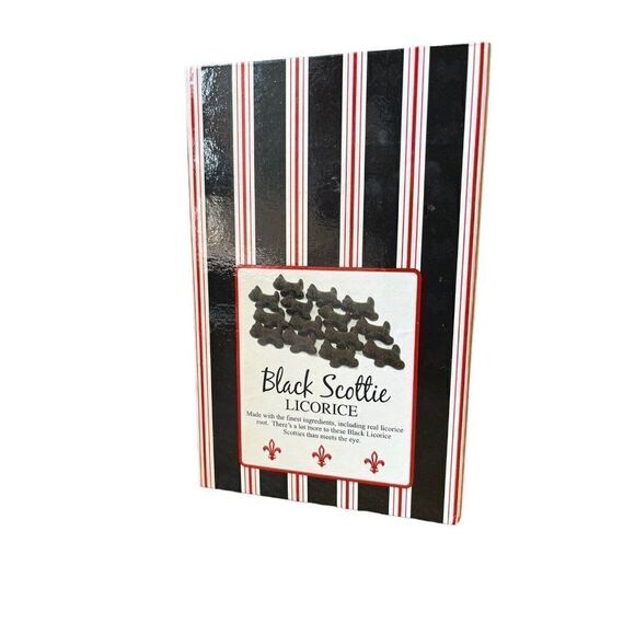 Scottish Terrier Licorice Box Only Black and Red Scottie Dog Lot 2 Decorative - Picture 4 of 8